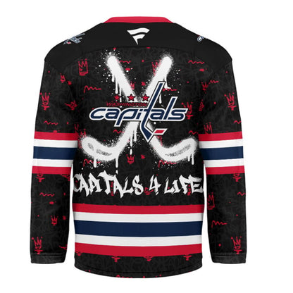 LIMITED EDITION - NEW CUSTOMIZED NHL10 WS CAPITALS UNISEX HOCKEY JERSEY
