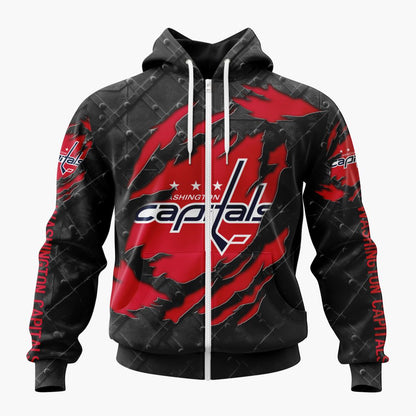 LIMITED EDITION - NEW CUSTOMIZED NHL10 WCP WASHINGTON CAPITALS UNISEX T-SHIRT, POLO, HOODIE & JACKETS