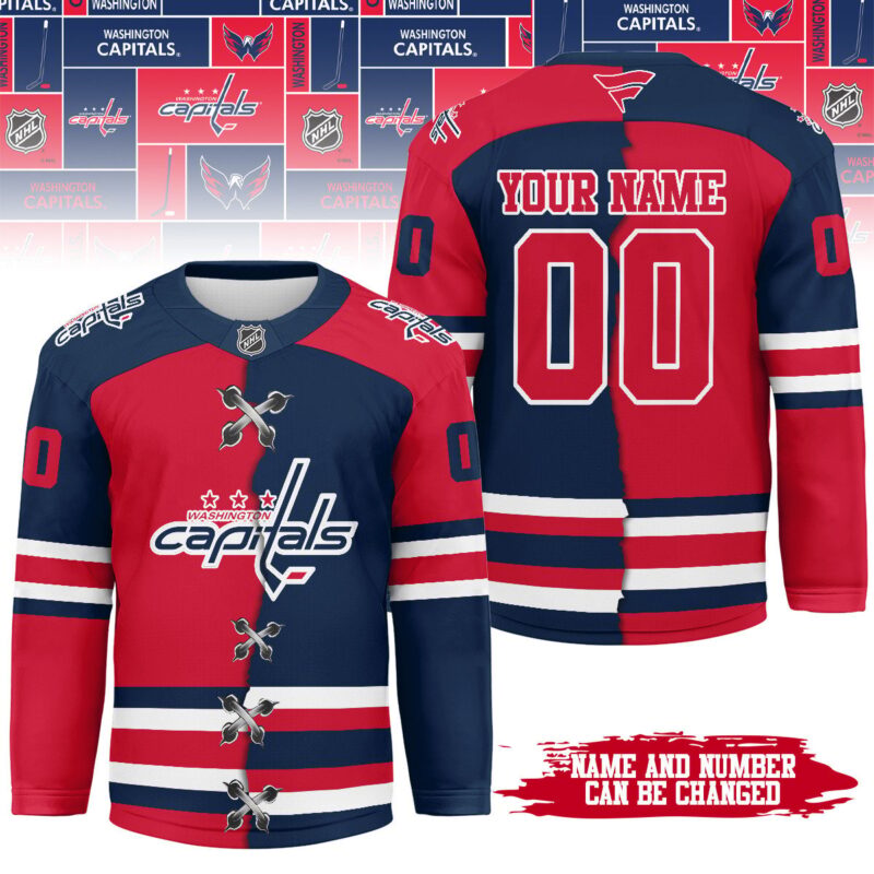 LIMITED EDITION - NEW CUSTOMIZED NHL10 WS CAPITALS UNISEX HOCKEY JERSEY