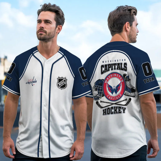 LIMITED EDITION - NEW CUSTOMIZED NHL10 WS CAPITALS BASEBALL JERSEY