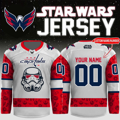 LIMITED EDITION - NEW CUSTOMIZED NHL10 WS CAPITALS UNISEX HOCKEY JERSEY