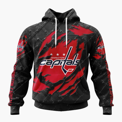 LIMITED EDITION - NEW CUSTOMIZED NHL10 WCP WASHINGTON CAPITALS UNISEX T-SHIRT, POLO, HOODIE & JACKETS