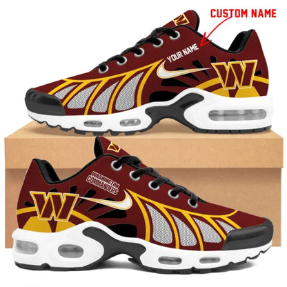 LIMITED EDITION - NEW CUSTOMIZED NFL12 WTC WASHINGTON COMMANDERS UNISEX AIR MAX PLUS SNEAKERS