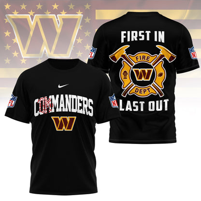 LIMITED EDITION - NEW CUSTOMIZED NFL12 WTC WASHINGTON COMMANDERS T-SHIRT | MULTIPLE COLORS AVAILABLE