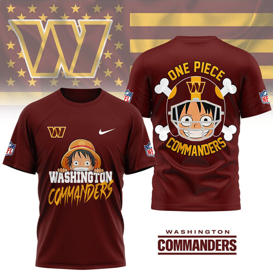 LIMITED EDITION - NEW CUSTOMIZED NFL12 WTC WASHINGTON COMMANDERS ONE PIECE FAN 3D SHIRT