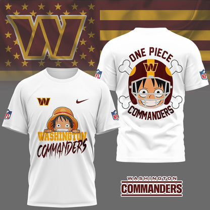 LIMITED EDITION - NEW CUSTOMIZED NFL12 WTC WASHINGTON COMMANDERS ONE PIECE FAN 3D SHIRT