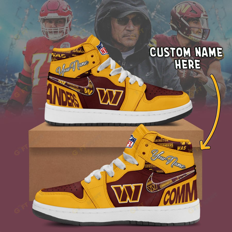 LIMITED EDITION - NEW CUSTOMIZED NFL12 WTC WASHINGTON COMMANDERS AIR JORDAN 1