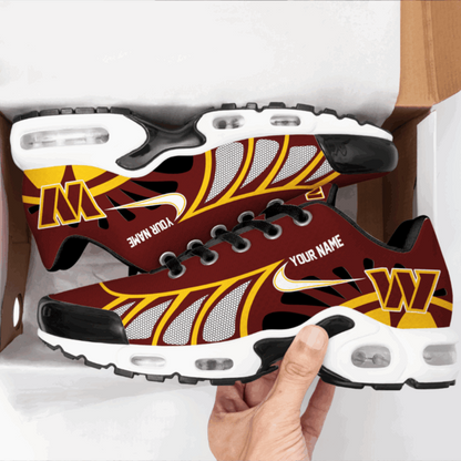 LIMITED EDITION - NEW CUSTOMIZED NFL12 WTC WASHINGTON COMMANDERS UNISEX AIR MAX PLUS SNEAKERS