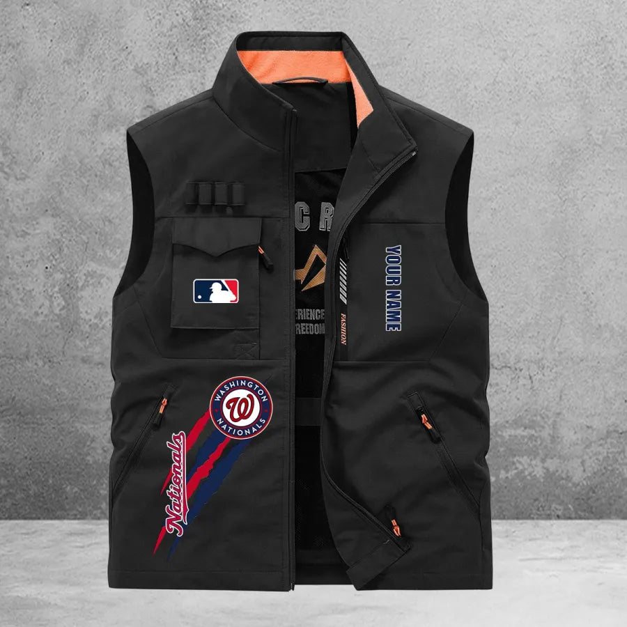 LIMITED EDITION - NEW CUSTOMIZED MLB28 WNS WASHINGTON NATIONALS SLEEVELESS VEST