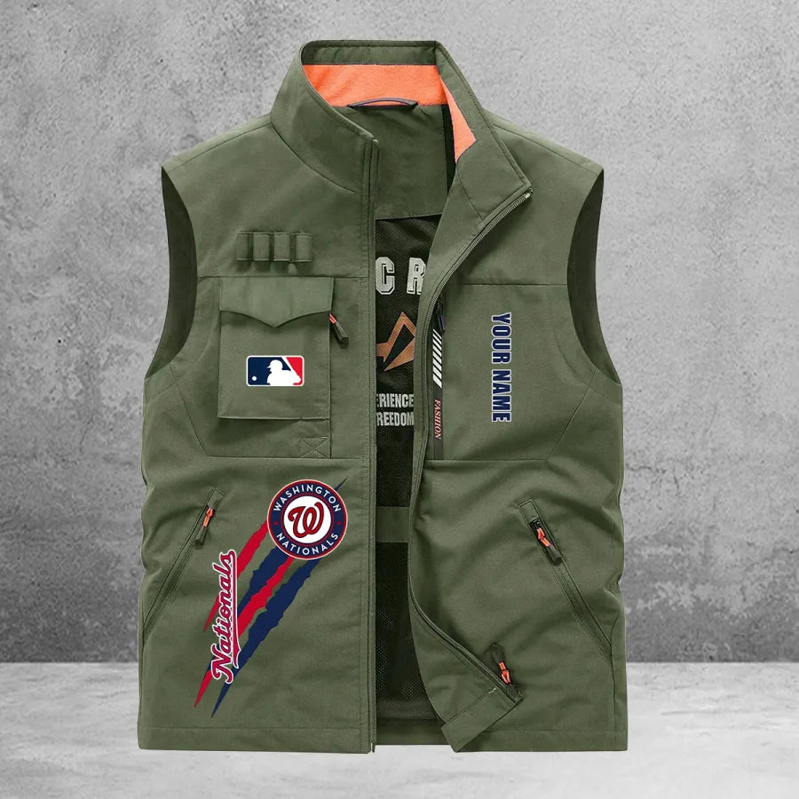 LIMITED EDITION - NEW CUSTOMIZED MLB28 WNS WASHINGTON NATIONALS SLEEVELESS VEST