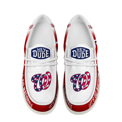 LIMITED EDITION - NEW CUSTOMIZED MLB28 WA NATIONALS LOAFER SHOES