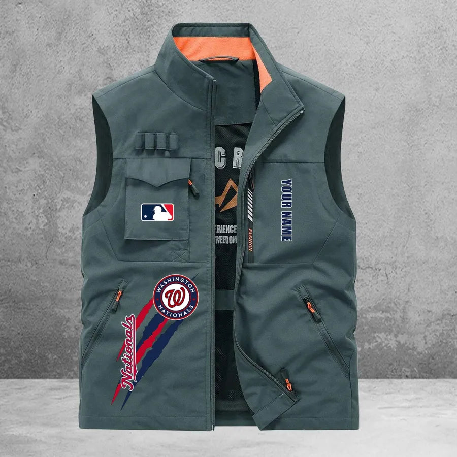 LIMITED EDITION - NEW CUSTOMIZED MLB28 WNS WASHINGTON NATIONALS SLEEVELESS VEST