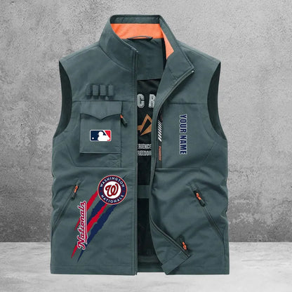LIMITED EDITION - NEW CUSTOMIZED MLB28 WNS WASHINGTON NATIONALS SLEEVELESS VEST