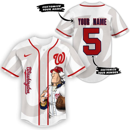 LIMITED EDITION - NEW CUSTOMIZED MLB28 WA NATIONALS BASEBALL JERSEY
