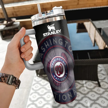 LIMITED EDITION - NEW CUSTOMIZED MLB28 WNS WASHINGTON NATIONALS 40oz TUMBLER