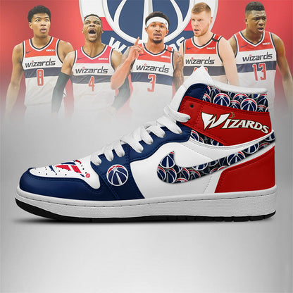 LIMITED EDITION - NEW CUSTOMIZED NBA28 WA WIZARDS AIR JORDAN SNEAKERS