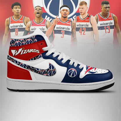 LIMITED EDITION - NEW CUSTOMIZED NBA28 WA WIZARDS AIR JORDAN SNEAKERS