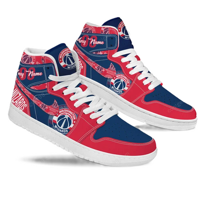 LIMITED EDITION - NEW CUSTOMIZED NBA28 WA WIZARDS AIR JORDAN SNEAKERS