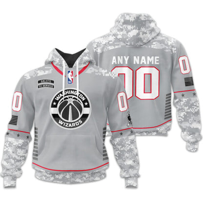 LIMITED EDITION - NEW CUSTOMIZED NBA28 WW WASHINGTON WIZARDS UNISEX T-SHIRT, POLO, HOODIE & JACKETS
