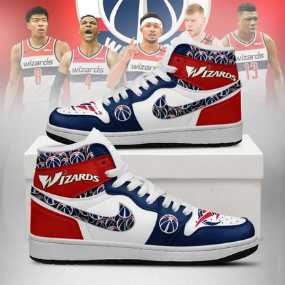 LIMITED EDITION - NEW CUSTOMIZED NBA28 WA WIZARDS AIR JORDAN SNEAKERS