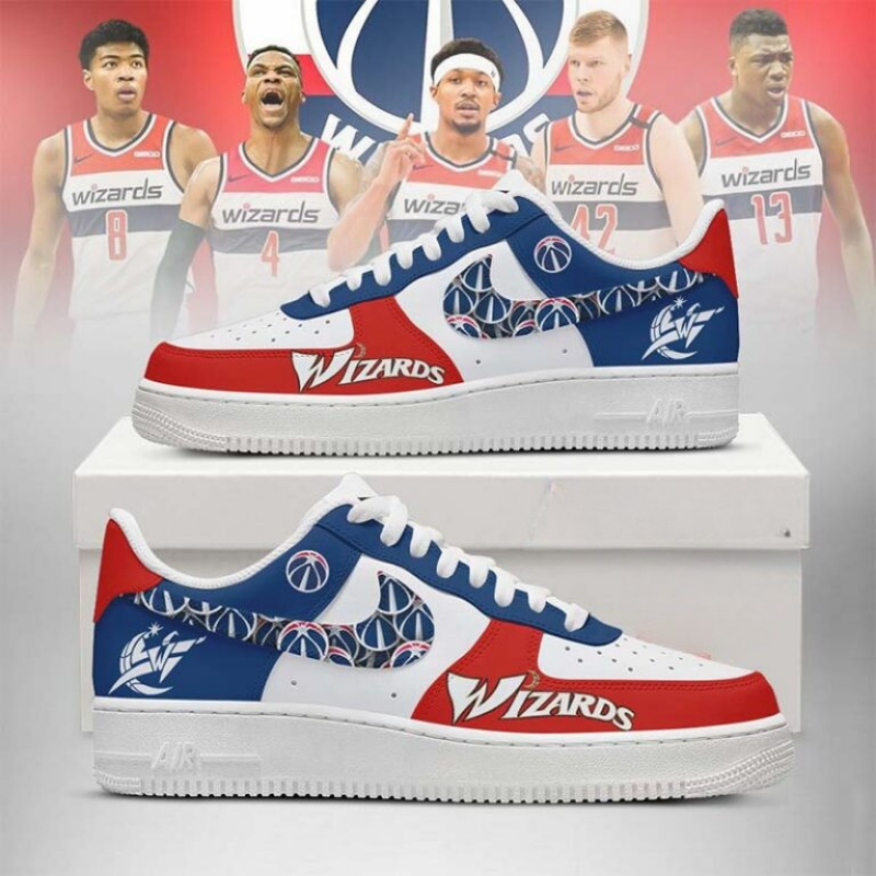 LIMITED EDITION - NEW CUSTOMIZED NBA28 WA WIZARDS AF1 SHOES