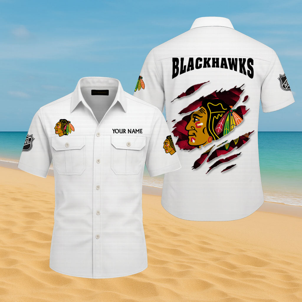 LIMITED EDITION - NEW CUSTOMIZED NHL08 CBH CHICAGO BLACKHAWKS CARGO SHIRT