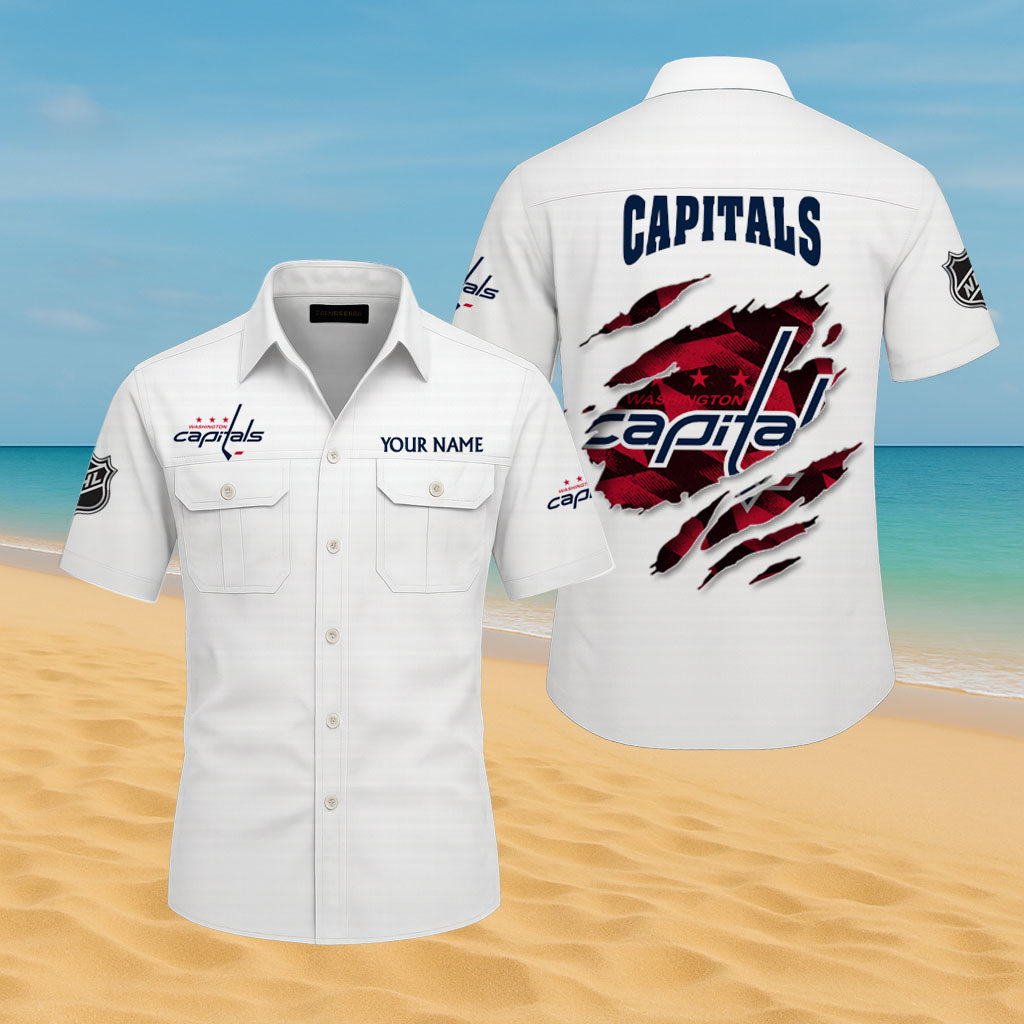 LIMITED EDITION - NEW CUSTOMIZED NHL10 WCP WASHINGTON CAPITALS CARGO SHIRT