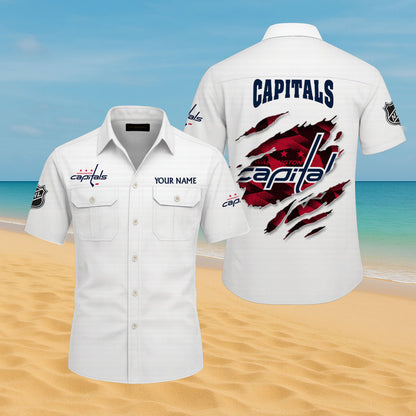 LIMITED EDITION - NEW CUSTOMIZED NHL10 WCP WASHINGTON CAPITALS CARGO SHIRT