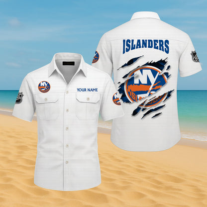 LIMITED EDITION - NEW CUSTOMIZED NHL25 NYI NEW YORK ISLANDERS CARGO SHIRT