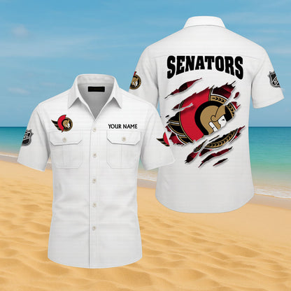 LIMITED EDITION - NEW CUSTOMIZED NHL29 OSN OTTAWA SENATORS CARGO SHIRT