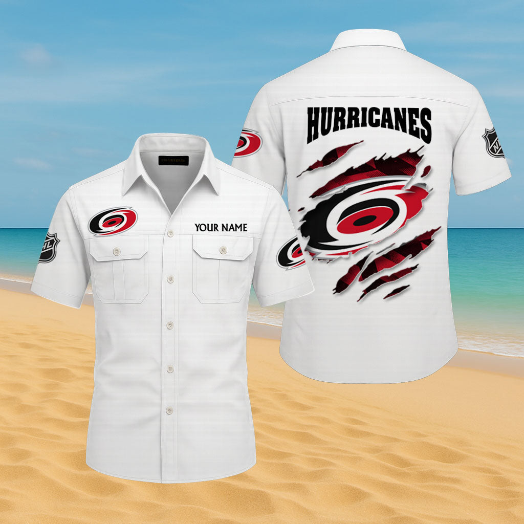 LIMITED EDITION - NEW CUSTOMIZED NHL07 CLH CAROLINA HURRICANES CARGO SHIRT