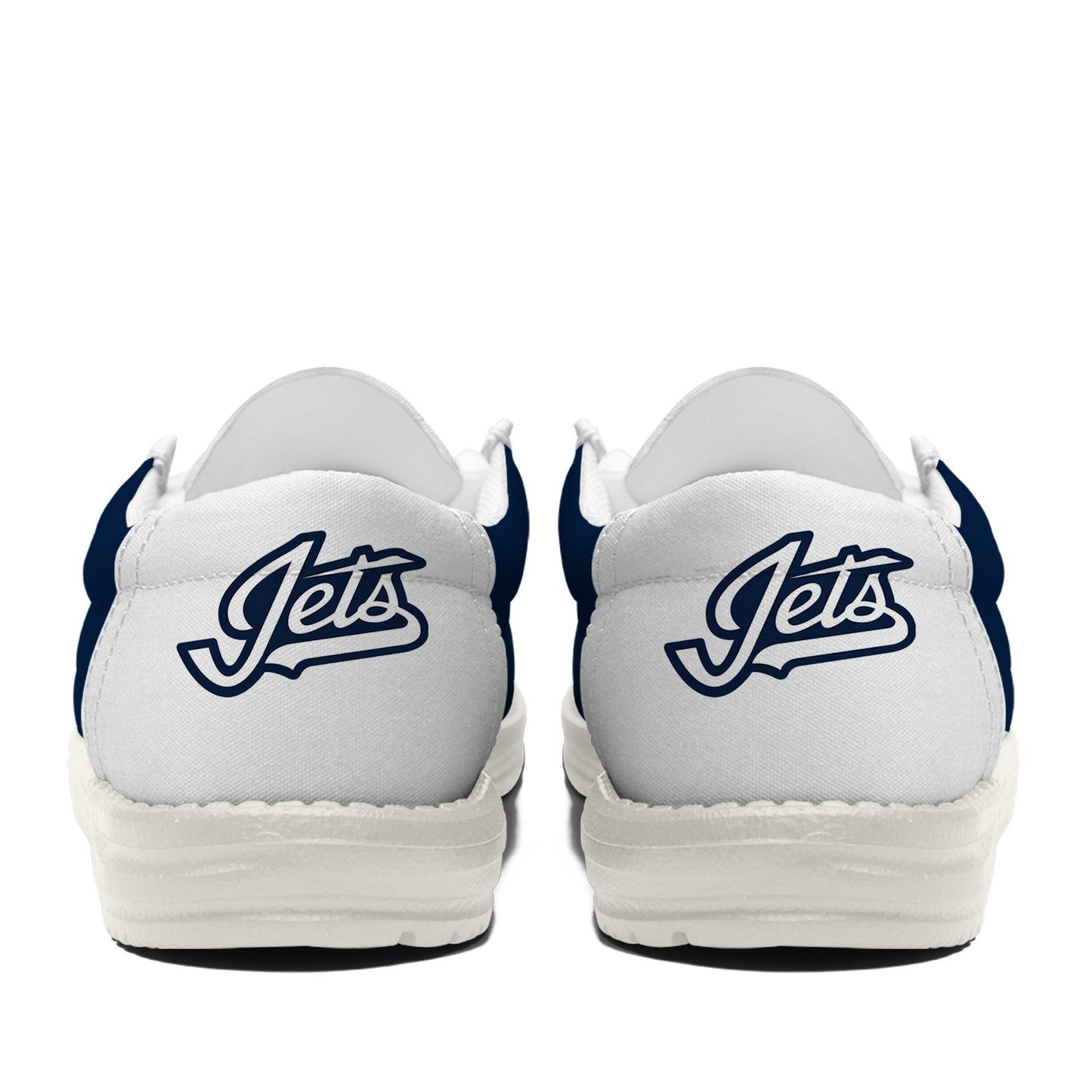 LIMITED EDITION - NEW CUSTOMIZED NHL21 WPJ WINNIPEG JETS LOAFER SHOES