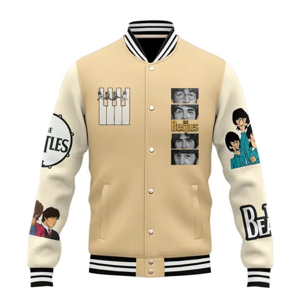 NEW PREMIUM THE BEATLES BASEBALL JACKET