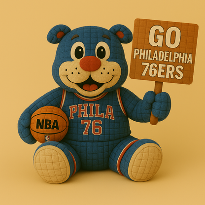 Limited Edition - NBA 26 P76 Philadelphia 76ers Handmade Crochet