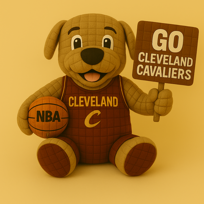 Limited Edition - NBA 02 CC Cleveland Cavaliers Handmade Crochet