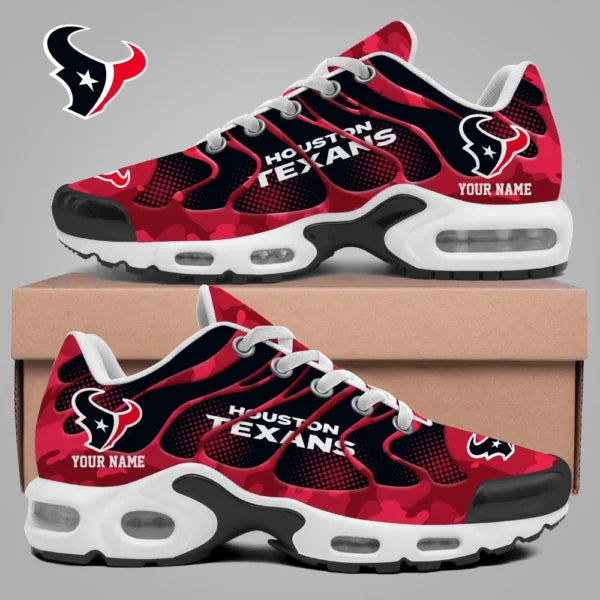 LIMITED EDITION - NEW CUSTOMIZED NFL15 HTT HOUSTON TEXANS UNISEX AIR MAX PLUS SNEAKERS
