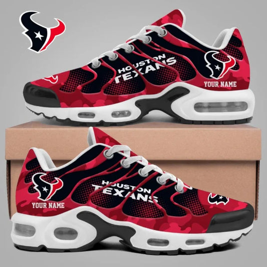LIMITED EDITION - NEW CUSTOMIZED NFL15 HTT HOUSTON TEXANS UNISEX AIR MAX PLUS SNEAKERS