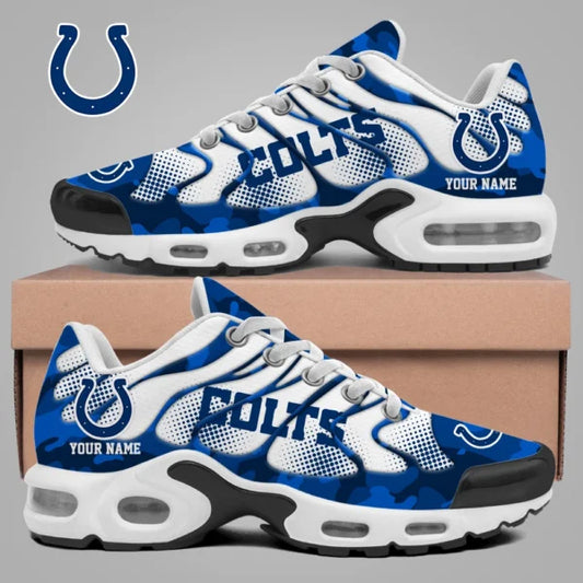 LIMITED EDITION - NEW CUSTOMIZED NFL17 IDC INDIANAPOLIS COLTS UNISEX AIR MAX PLUS SNEAKERS