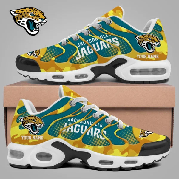 LIMITED EDITION - NEW CUSTOMIZED NFL30 JSJ JACKSONVILLE JAGUARS UNISEX AIR MAX PLUS SNEAKERS