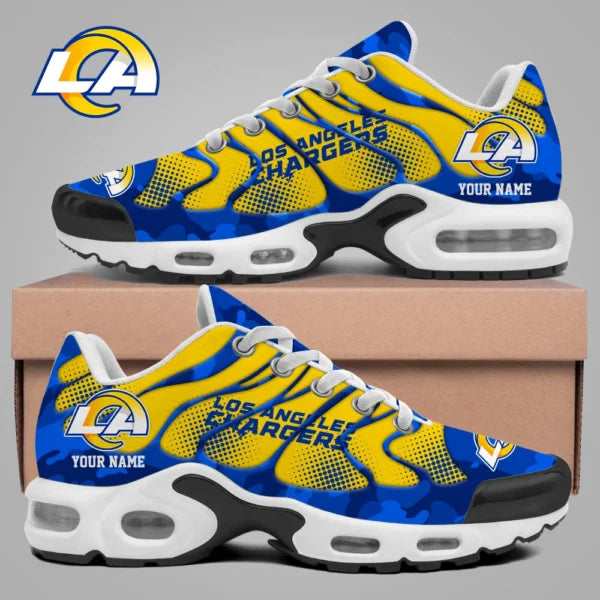 LIMITED EDITION - NEW CUSTOMIZED NFL22 LAR LOS ANGELES RAMS UNISEX AIR MAX PLUS SNEAKERS