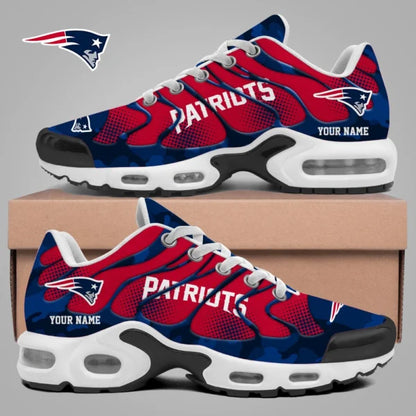 LIMITED EDITION - NEW CUSTOMIZED NFL27 NEP NEW ENGLAND PATRIOTS UNISEX AIR MAX PLUS SNEAKERS