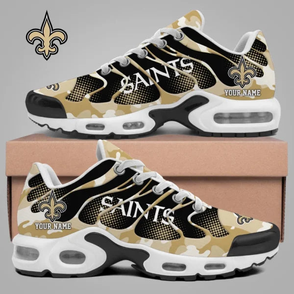 LIMITED EDITION - NEW CUSTOMIZED NFL24 NOS NEW ORLEANS SAINTS UNISEX AIR MAX PLUS SNEAKERS