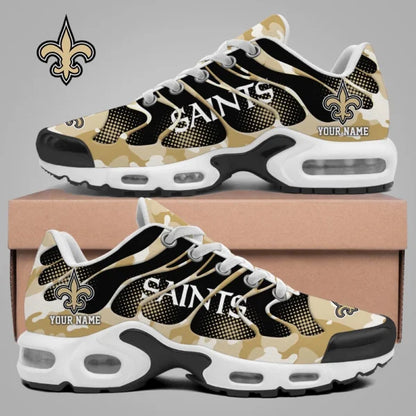 LIMITED EDITION - NEW CUSTOMIZED NFL24 NOS NEW ORLEANS SAINTS UNISEX AIR MAX PLUS SNEAKERS