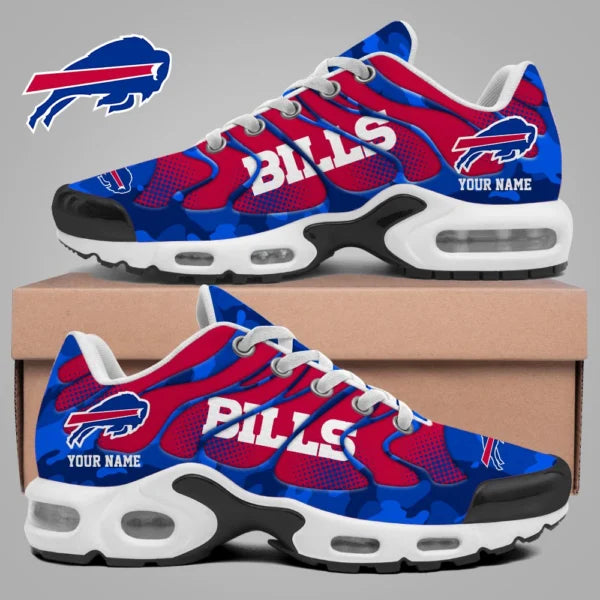 LIMITED EDITION - NEW CUSTOMIZED NFL03 BFB BUFFALO BILLS UNISEX AIR MAX PLUS SNEAKERS
