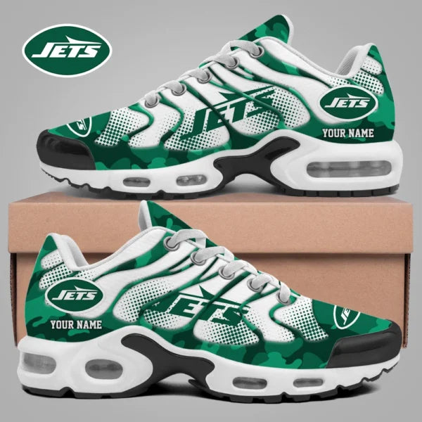 LIMITED EDITION - NEW CUSTOMIZED NFL25 NYJ NEW YORK JETS UNISEX AIR MAX PLUS SNEAKERS