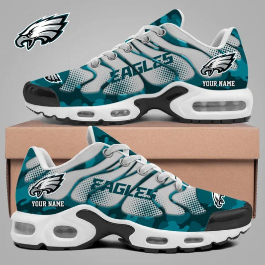 LIMITED EDITION - NEW CUSTOMIZED NFL02 PPE PHILADELPHIA EAGLES UNISEX AIR MAX PLUS SNEAKERS