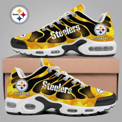 LIMITED EDITION - NEW CUSTOMIZED NFL14 PSB PITTSBURGH STEELERS UNISEX AIR MAX PLUS SNEAKERS