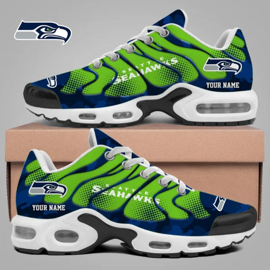 LIMITED EDITION - NEW CUSTOMIZED NFL06 SSH SEATTLE SEAHAWKS UNISEX AIR MAX PLUS SNEAKERS