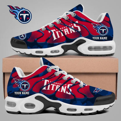 LIMITED EDITION - NEW CUSTOMIZED NFL31 TST TENNESSEE TITANS UNISEX AIR MAX PLUS SNEAKERS