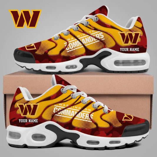 LIMITED EDITION - NEW CUSTOMIZED NFL12 WTC WASHINGTON COMMANDERS UNISEX AIR MAX PLUS SNEAKERS